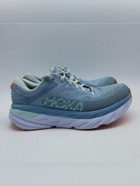 Hoka Women's Pale Blue Athletic Running Shoes